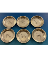 Sterling Silver Nut Cup Set 6pc Various Repoussed Dogs 1/4&quot; x 2 5/8&quot; (#6... - €437,15 EUR