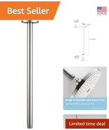 Elegant 24-Inch Ceiling Mounted Shower Arm with Flange - Brushed Nickel ... - $50.32