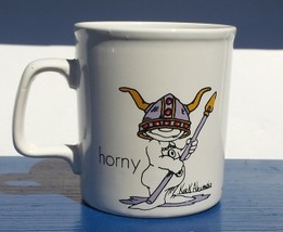 Kiln Craft Coffee Mug - Horny -- Graphic By Kirk Alexander - Mid to late 1970&#39;s - £25.28 GBP