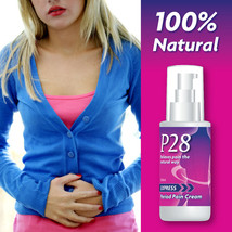 P28 Express Period Pain Cream Fast Working Pain Relief Stomach Back Leg Pain - £19.85 GBP