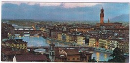 Italy Postcard Firenze Florence View Of The Bridges  2 3/4&quot; x 6&quot; - £3.97 GBP