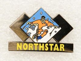 Vintage Enamel Jewelry Souvenir Pin California Northstar Downhill Skiing... - $9.89