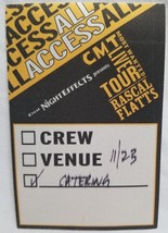 Rascal Flatts - Original 2003 Tour Concert Tour Cloth Backstage Pass - £7.85 GBP