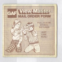Vintage 1977 GAF View-master Mail Order Form ONLY - £18.81 GBP