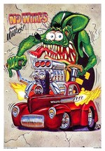 Rat Fink Willy&#39;s | POSTER 24 X 18 INCH | Classic cars - $25.23