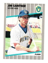 1989 Fleer #186 Jim Gantner Milwaukee Brewers - $5.90