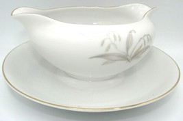 Gravy Boat with Attached Underplate Golden Rhapsody by KAYSONS Round w/S... - £10.84 GBP