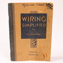 Vintage 1940s Electric Guide Booklet Wiring Simplified By H.P. Richter Good Copy - $33.68