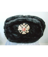 Authentic Russian Military Deep/Gray Ushanka W/ Double Headed Eagle - $37.27 CAD+