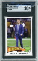 Authenticity Guarantee 
2021 Topps X #16 Trevor Lawrence &#39;75 Design SGC 10 SG... - £233.62 GBP