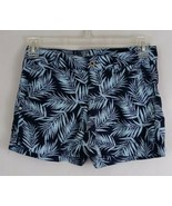 Sonoma Life Style Blue Palm Leaf Print Shorts Size 2 - $316.61 MXN