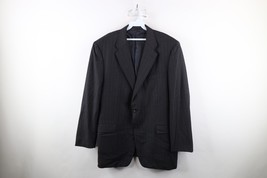 Hickey Freeman Loro Piana Mens 46R Super 120s Wool Pinstriped Suit Jacke... - $98.95