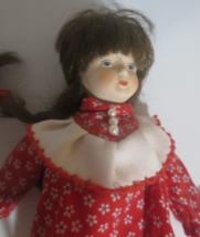 Christmas China Doll with Soft Body from the Gift World of GORHAM Used - £2.12 GBP