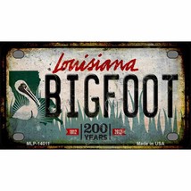 Bigfoot Louisiana Novelty Mini Metal License Plate - £11.92 GBP