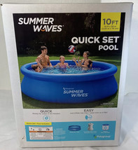 Summer Waves 10ft x 30in Quick Set Ring Ground Pool Brand New - £98.29 GBP