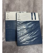 New Ikea AMILDE Curtains 2 Pairs Panels And Tie Backs  57x98 100% Cotton - $49.99