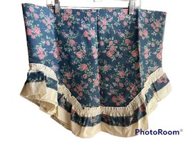 VTG 80s Curtain Cottage Curtain Valance Ruffle Floral Mauve Pink Blue 84... - $341.97 MXN