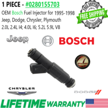 Genuine Bosch Single Fuel Injector for 1996-1997 Dodge Grand Caravan 2.4L I4 - $39.59