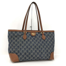 Gucci Ophidia Tote Bag Denim Leather Blue - £1,781.46 GBP
