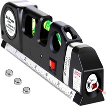 Laser Level, Multipurpose Line Tool with 8ft/2.5M Rulers, Standard Cross... - $348.07 MXN