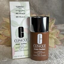 Clinique Even Better Makeup Broad Spectrum SPF15 WN 118 Amber (D) 1oz 30... - $15.79