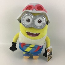 Despicable Me 3 Jerry Minion 12” Plush Stuffed Animal Toy Beach Day Tourist Tags - £21.86 GBP