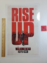 New AMC The Walking Dead Rise Up poster 17x11 inches protective sleeve - £3.62 GBP