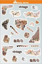 Vintage Sticker Set - Set Suitable for Planner - Agenda - Bullet Journal - $3.29