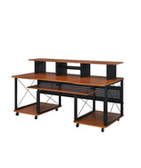 72 Inch Brown and Black Music Desk - $1,685.64 CAD