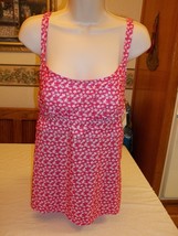Tropical Escape Womens Tankini Missy Small Pink Floral New W Tags - £13.50 GBP