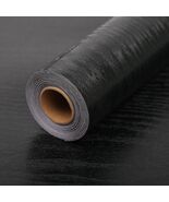 LOVADA Peel and Stick Black Wood Wallpaper 17.5x100 Inch Self Adhesive - $66.21 MXN