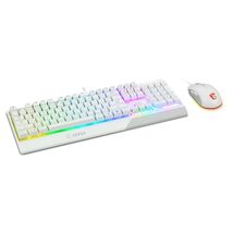 MSI Vigor GK30 Combo White, 6-Zone RGB GK30 Gaming Keyboard &amp; GM11 Gamin... - $77.12