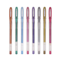 Uni-Ball Signo Noble Metalic Fine Pen Assorted - Wallet of 8 - £30.09 GBP