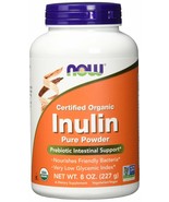 Now - Organic Inulin Powder 8 Oz - £12.64 GBP