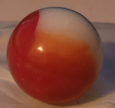 Vintage Shooter Marble Red White Blue Swirling 4th of July Collectible Nice - $11.99