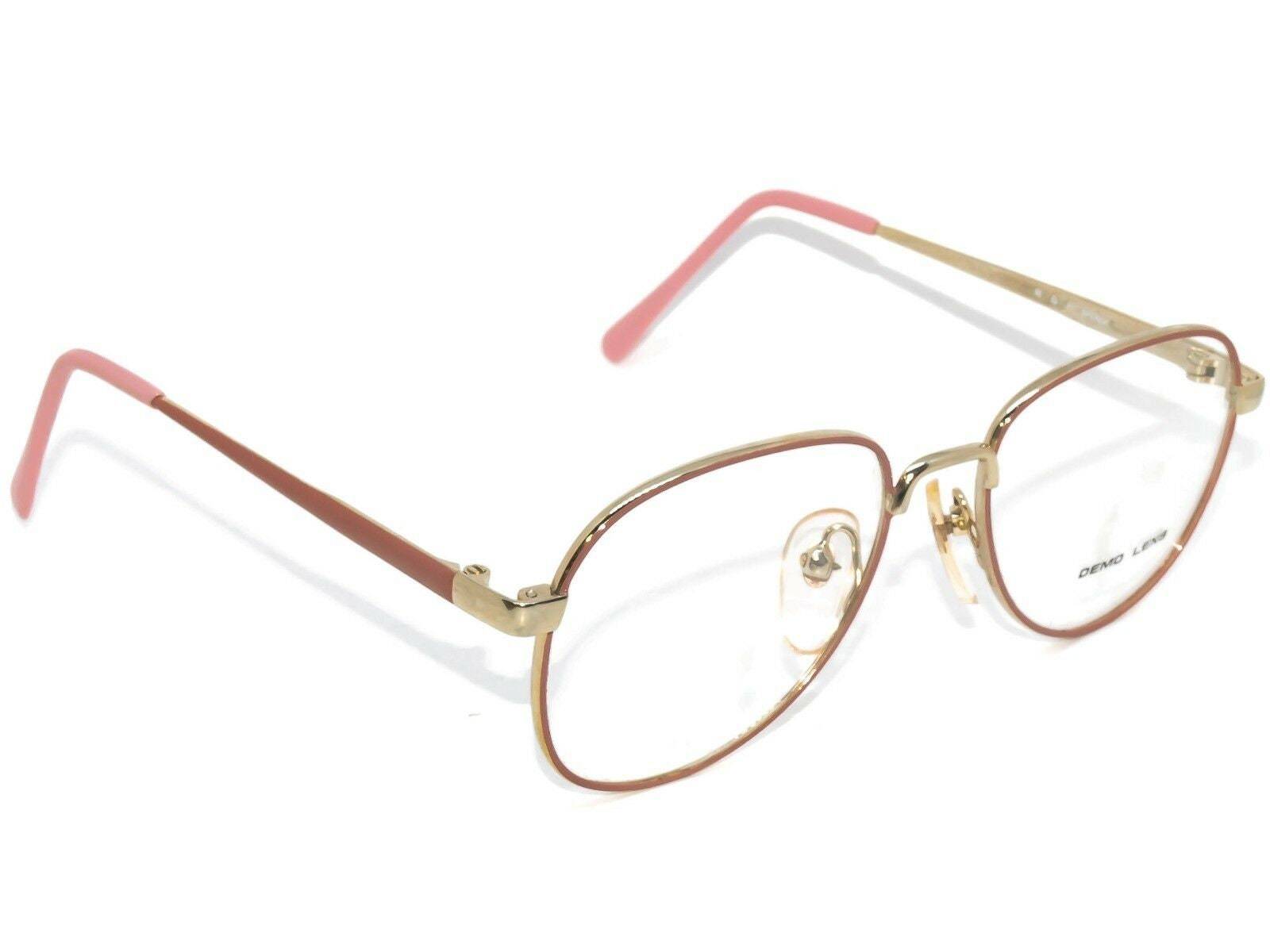 Zimco Women&#39;s Eyeglasses Stacey Gold &amp; Rose Pink B-Shape Metal Frame 49[... - $19.99