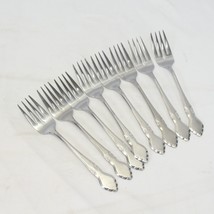 Oneida Musette Northland Salad Forks 6.75&quot; Lot of 8 - £21.99 GBP