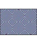 Moving Rotating Motion Optical Eye Illusion A4 Poster 21cm x 29cm BLPA4P... - £4.66 GBP