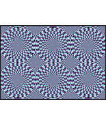 Moving Rotating Motion Optical Eye Illusion A4 Poster 21cm x 29cm BLPA4P... - $8.11 CAD