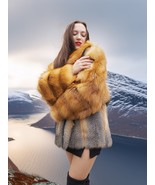 The Wild Muse - Red Fox and Gray Fox Fur Coat – A Cinematic Statement  F... - $699.00