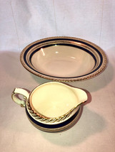 Crown Ducal Ware Creamer And Vegetable Bowl Mint Duchess Pattern - $29.99
