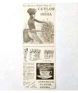 1897 Ceylon &amp; India Tea Suez Canal Advertisement Victorian Machine Roll ... - €25,75 EUR