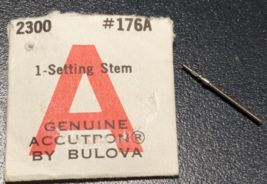 NOS NEW Genuine Bulova Accutron 2300 Part #176A Setting Stem - £7.75 GBP
