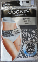 Jockey Essentials 2 Pair Women&#39;s Everyday Seamfree Slimming Brief Size XXL - $12.99