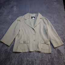 Sweet Suit Blazer Jacket Adult 12 Beige Long Sleeve Casual 2 Button Womens - £23.63 GBP