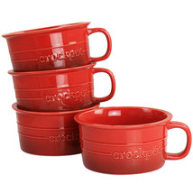 Crock Pot Appleton 24oz Stoneware 4 Piece Soup Mug Set in Gradient Red - $1,724.67 MXN
