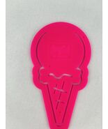 Vintage LISA FRANK Hot Pink Ice Cream Cone Bookmark - $17.88