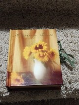 NEW ADDRESS BOOK - MINIATURE, HARDOVER SUNFLOWERS DESIGN, GREEN TIE CLOSURE - £7.88 GBP