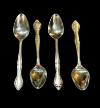 Hampton Court 4 PC Dinner Spoons Tablespoons Stainless Flatware Japan 7 1/8 In. - £11.57 GBP