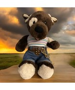 Build A Bear Fudge Brown Teddy Dog Stuffed Animal Plush Cowgirl Western ... - $565.28 MXN